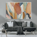 Boho Wall Art Canvas Print Set, Watercolor Boho Wall Art