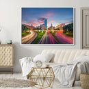 Dallas City Lights Large Wall Art Dallas Cityscape Canvas