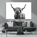 Fanny Scottish Highland Cow Cattle Art Print Farmhouse Wall by MyGreatCanvas | Canvas Wall Art Prints | Photo Prints & Wall Decor