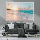 Beach Sunrise Wall Art, Coastal Seascape Canvas Print, Ocean by MyGreatCanvas | Canvas Wall Art Prints | Photo Prints & Wall Decor