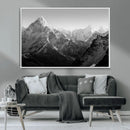 Everest Himalaya Mountain Peaks Black & White Triptych