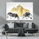Golden Mountain Triptych Wall Art Canvas Print, Modern by MyGreatCanvas | Canvas Wall Art Prints | Photo Prints & Wall Decor