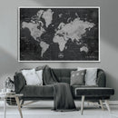 World Map Canvas Print – Detailed Map of the World Wall Art