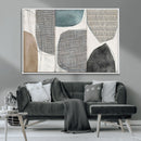 Canvas Print Wall Art Abstract Art Boho, Framed Boho Decor