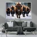 Buffalo Wall Art Canvas Print, American Bison Herd Wall Art by MyGreatCanvas | Canvas Wall Art Prints | Photo Prints & Wall Decor
