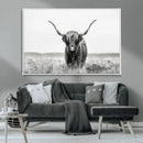 Highland Cow Canvas Wall Art – Majestic Beauty in Black and by MyGreatCanvas | Canvas Wall Art Prints | Photo Prints & Wall Decor
