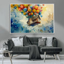UP-Inspired Floating House with Balloons Canvas Art – by MyGreatCanvas | Canvas Wall Art Prints | Photo Prints & Wall Decor