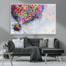 Don't Look Up Movie Canvas Wall Art - Vibrant Floating House