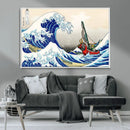 Katsushika Hokusai Kanagawa Giant Wave Wall Art Canvas Print