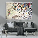 Banksy Wall Art - Banksy Girl Butterfly Graffiti Wall Art