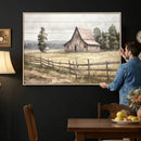 Rustic Farmhouse Barn Wall Art | 3-Panel Framed Gallery Wrap