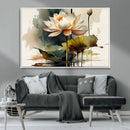 Lotus Flower Watercolor Canvas Print – A Symbol of Serenity by MyGreatCanvas | Canvas Wall Art Prints | Photo Prints & Wall Decor