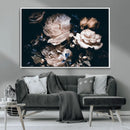 Pink Peonies Flowers Large Canvas Art Print