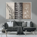 Minimalist Botanical Wall Art Canvas Print, Framed and Ready