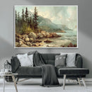 Abstract Acadia National Park Wall Art Canvas Print -
