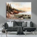 Serene Coastal View of Acadia National Park Wall Art -