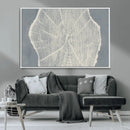 Abstract Tree Ring Wall Art Canvas Print – Nature-Inspired,
