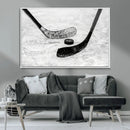 Winter Ice Hockey Sport Canvas Wall Art Print - Hockey Wall by MyGreatCanvas | Canvas Wall Art Prints | Photo Prints & Wall Decor