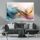 Abstract Flowing Colors Wall Art Canvas Print