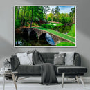 Augusta National Golf Club Wall Art - Panoramic Bridge & by MyGreatCanvas | Canvas Wall Art Prints | Photo Prints & Wall Decor