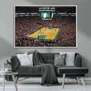 TD Garden Basketball Canvas Wall Art - Boston Celtics Live by MyGreatCanvas | Canvas Wall Art Prints | Photo Prints & Wall Decor