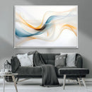 Decorative Turquoise Abstract Wave Wall Art Canvas Print by MyGreatCanvas | Canvas Wall Art Prints | Photo Prints & Wall Decor