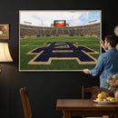 Football Stadium Wall Art – Framed Sports Field Canvas