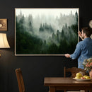 Foggy Forest Wall Art – Tranquil Green Woodland Canvas by MyGreatCanvas | Canvas Wall Art Prints | Photo Prints & Wall Decor