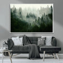 Misty Forest Wall Art – Tranquil Green Woodland Canvas by MyGreatCanvas | Canvas Wall Art Prints | Photo Prints & Wall Decor
