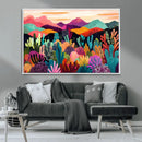 Abstract Kusama Print - Landscape Canvas Wall Art Print -