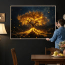 Golden Tree of Life Canvas Wall Art Print - Majestic Glowing by MyGreatCanvas | Canvas Wall Art Prints | Photo Prints & Wall Decor