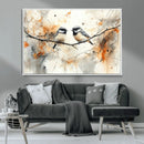 Abstract Watercolor Chickadee Bird Canvas Wall Art Print - by MyGreatCanvas | Canvas Wall Art Prints | Photo Prints & Wall Decor