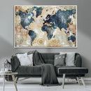 World Map Canvas Print – Framed Wall Art for Couples, by MyGreatCanvas | Canvas Wall Art Prints | Photo Prints & Wall Decor