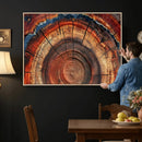 Abstract Tree Ring Art, Colorful Tree Ring Wall Decor, by MyGreatCanvas | Canvas Wall Art Prints | Photo Prints & Wall Decor