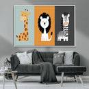 Boho Jungle Animal Nursery Wall Art Prints – Safari Decor