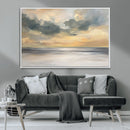 Modern Coastal Artwork with Vibrant Abstract Ocean Waves