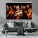 Religious Canvas Wall Art Print - Madonna and Child with