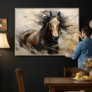 Abstract Horse Wall Art Canvas Print – Large Western