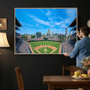 Wrigley Field Chicago Cubs Panoramic Art Multi-Piece Canvas