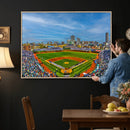 Wrigley Field Chicago Cubs Panoramic Canvas Print –