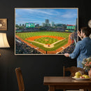 Wrigley Field Chicago Cubs Panoramic Canvas Print –