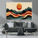 Mountain Triptych Wall Art Canvas Print – Western Nature