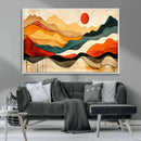 Mid Century Wall Art Print  - Abstract Woodland Print -