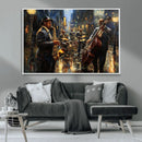Jazz Canvas Wall Art Print – Abstract African American Music