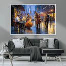 Colorful Jazz Wall Art - African American Music Canvas Print