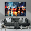 African American Jazz Canvas Wall Art Print – Abstract Music