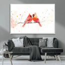Cardinal Bird Canvas Wall Art - Male and Female Cardinal by MyGreatCanvas | Canvas Wall Art Prints | Photo Prints & Wall Decor