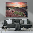 Indiana Memorial Stadium Wall Art Canvas Print, Framed