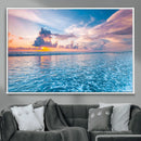 Ocean Sunset Canvas Wall Art Print – Tranquil Seascape
