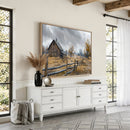 Rustic Autumn Farmhouse Wall Art Canvas Print – Serene